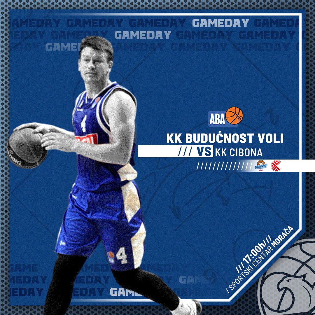KKBuducnostVOLI's tweet photo. 🆚 @kk_cibona
🏟 Sportski centar 'Morača'
🗓 22.11.
🕗 17:00h
🏆 @ABA_League Round 8️⃣
📺 @arenasport_tv i #RTCG2

#ajmoplavobijeli #WeCanFeelYouWeCanHearYou #WeAreNotAlone #ABALiga https://t.co/TDmcfrmUpH