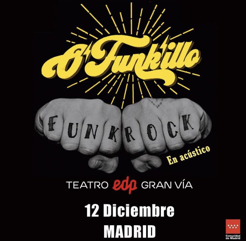 12 de diciembre <a href="/ofunkilloband/">ofunkillo oficial</a> teatro <a href="/teatroedpgv/">Teatro EDP Gran Vía</a>