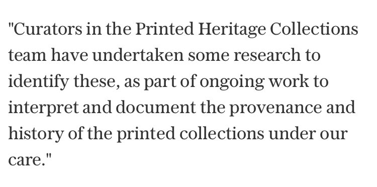 5. Aha! Some content. Curators do research to establish provenance really screams cancel culture to me...
