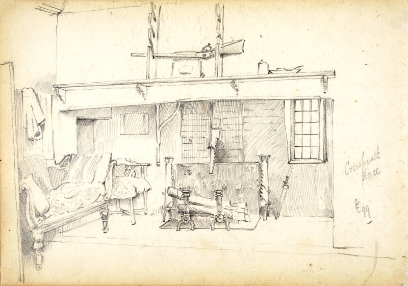 SurreyHeritage's tweet photo. There's no place like #Home. The wonderful sketchbooks of Surrey artist Ernest Christie (1863-1937) include these house and cottage interiors in Bletchingley, Crowhurst and Oxted from 1898 to 1901 (SHC ref 6784) https://t.co/MuK9Oc2EPD
#ExploreYourArchive #HBAHHome https://t.co/0DO84Krf5B