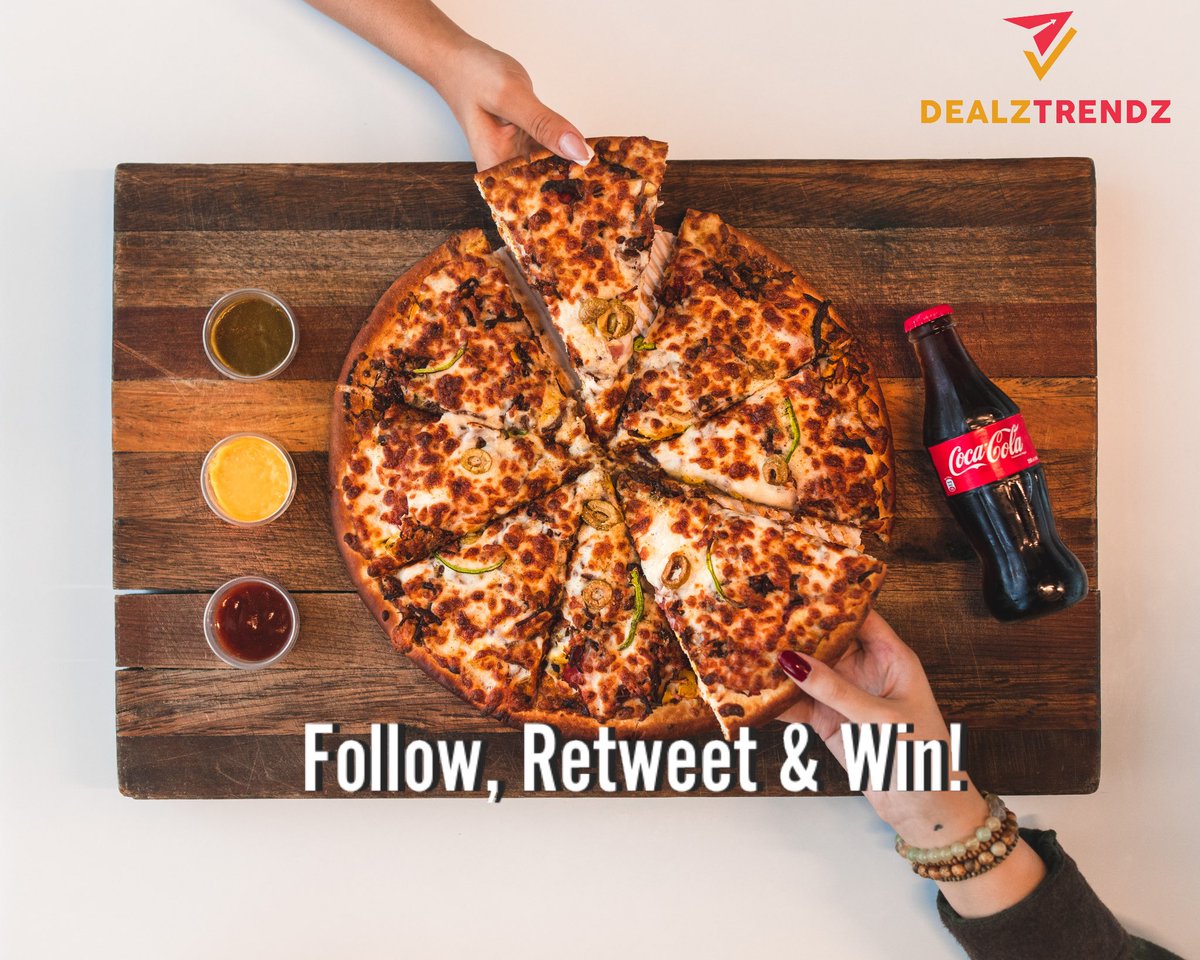 dealztrendz's tweet photo. It’s Sunday. It’s Pizza Day!! 🍕

And we have 6 Dominos vouchers worth ₹300, Just for you! 

Retweet &amp; Follow to WIN. The 6 lucky followers will be announced Today at 7PM 

Good luck 🤞🏽 https://t.co/zvxo02jeb3