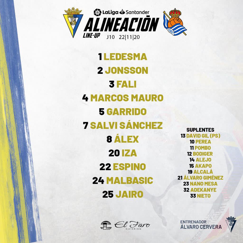 🇪🇸 #LaLiga Fecha 10
⚽️ Ya juegan Cadiz vs. Real Sociedad en el Ramón de Carranza
🇦🇷 Jeremías Ledesma y Marcos Mauro, titulares en el local
📌 Si suma, la visita será el único líder del torneo
🔜 Más tarde, hora 🇦🇷
⏰ 14.30 Granada - Valladolid
⏰ 17.00 Alavés - Valencia https://t.co/Qplv8trbcg