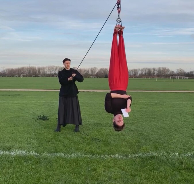 A new collaboration with <a href="/yourknots/">yourknots</a>, performed earlier today 🙃 #poetryperformance #shibari #shibaripoetry facebook.com/532058895/vide…