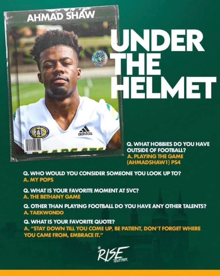 SVC_FTBL's tweet photo. #SegmentSunday #UnderTheHelmet with Ahmad Shaw! #RiseTogether https://t.co/RVJ2AQtMnT