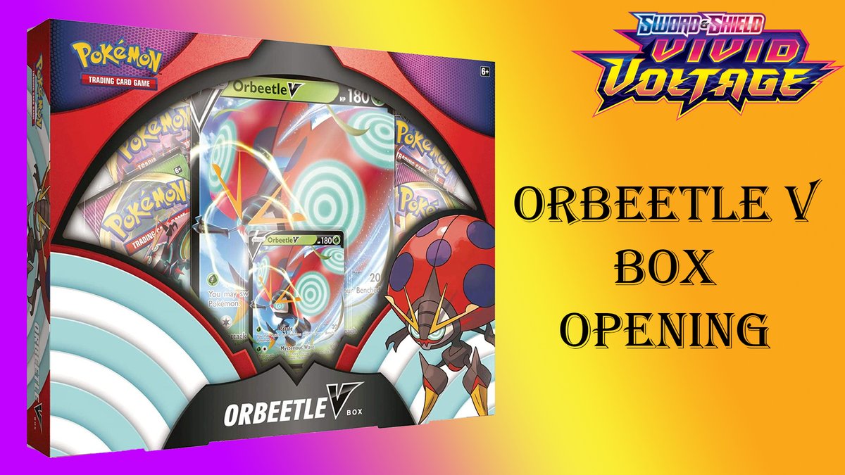 jimsayshi96's tweet photo. New Pokemon Video! More Vivid Voltage!
Watch me open the New Orbeetle V Box!
Available to watch here =>
https://t.co/gwpnC1Jbgz
#Pokemon #SwordandShield #VividVoltage #Vbox #OrbeetleV #PikachuVMAX #VPull #Opening #Video #YouTube #Jimsayshi96 #ChunkyChu https://t.co/zUaz9AheN4