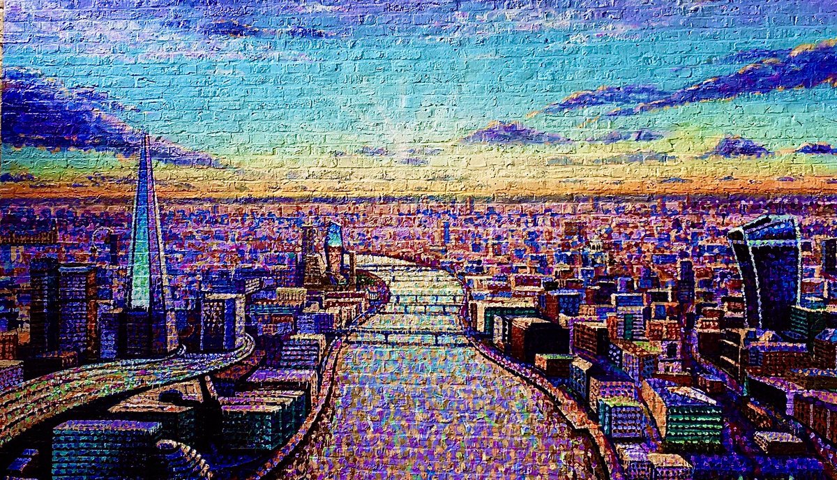 Keith2503's tweet photo. Love this “Muriel” at Blackfriars ..... don’t know who to credit but it’s a great piece #London #Blackfriars #Southbank #Thames #Walk #Lockdown2point0 #Mural https://t.co/4z4BI83H3u