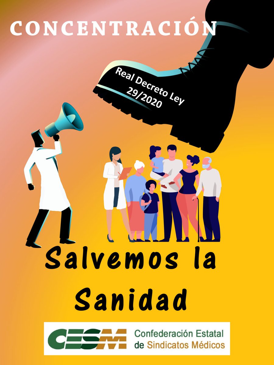#SalvemosLaSanidad porque los pacientes necesitan la mejor calidad asistencial y para ello nosotros reclamamos mayor seguridad laboral y mejores condiciones de trabajo. #IllaDiálogoOdimisión #Concentración24N #NoticiasCESM ⬇️