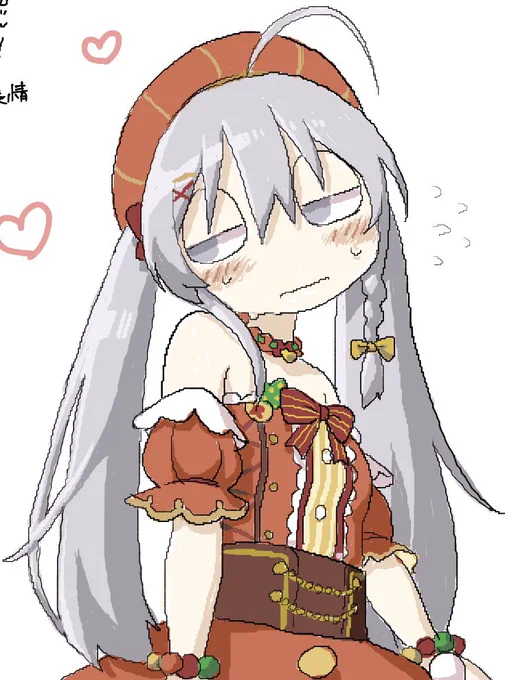 絵チャお邪魔して星輝子ちゃんを描いてました、なんか線ガビガビなぜ… 