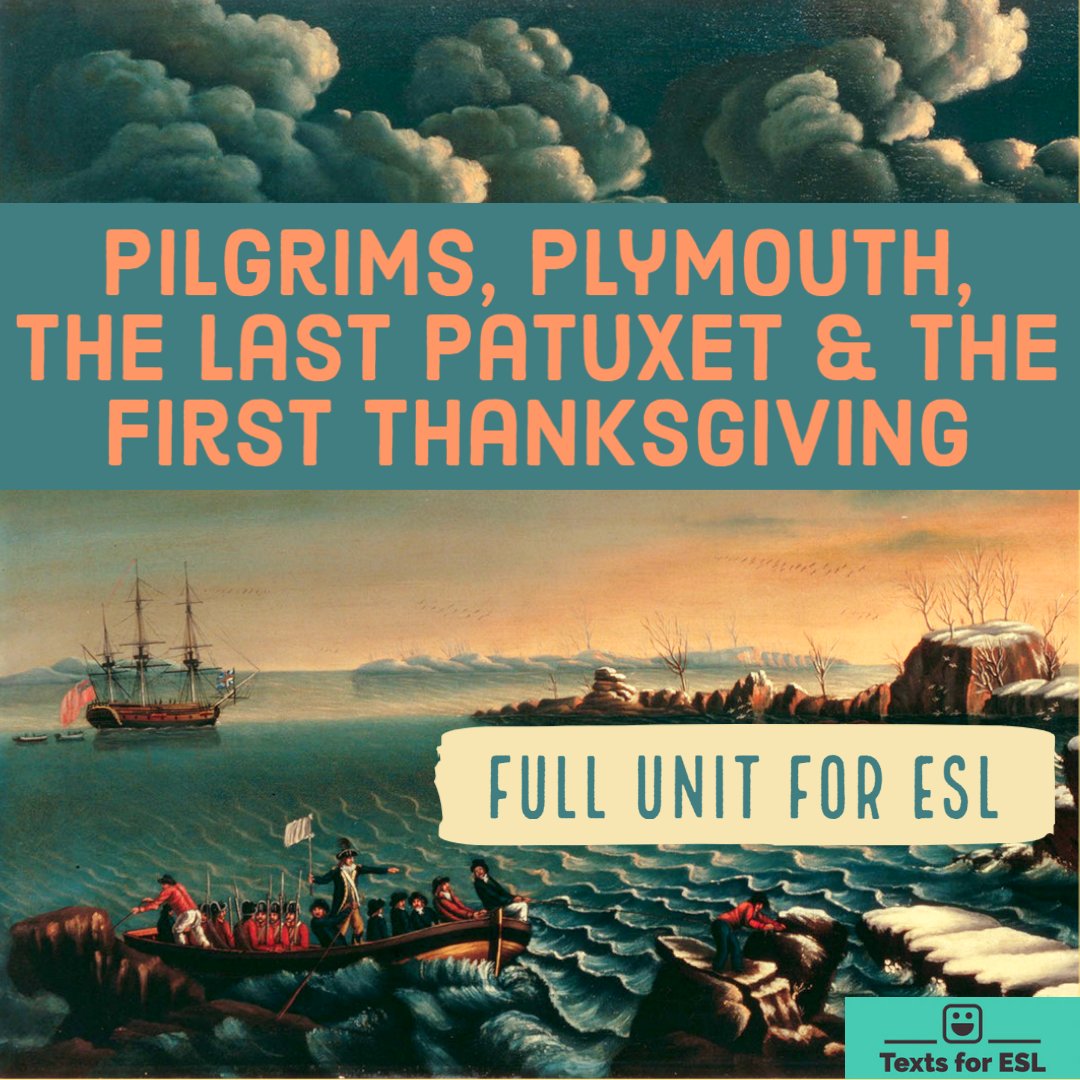 textsforesl's tweet photo. Something for next week! Explore the complex story of the first Thanksgiving with your #ELLs and #ESL students...

https://t.co/5lR8aDJTMv https://t.co/75rCN2jDFX