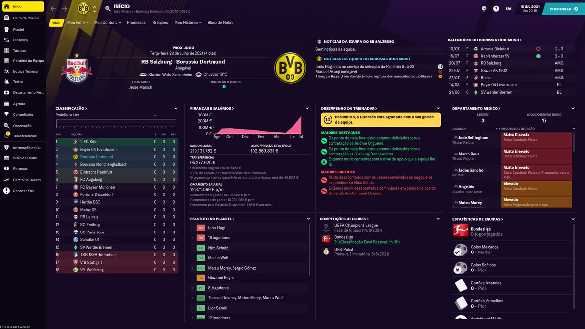 Jofrik99's tweet photo. LIVE LIVE LIVE 
BETA SAVE DORTMUND ⚫️🟡 2ªT

Últimos cartuchos antes do lançamento oficial do FM 🔥

https://t.co/WgSKiMCnlZ ⚽️👈🔥

!comandos !sons !fm21 !beta !savedia24 

#FM21 #FM21Features https://t.co/pODFZEACPI
