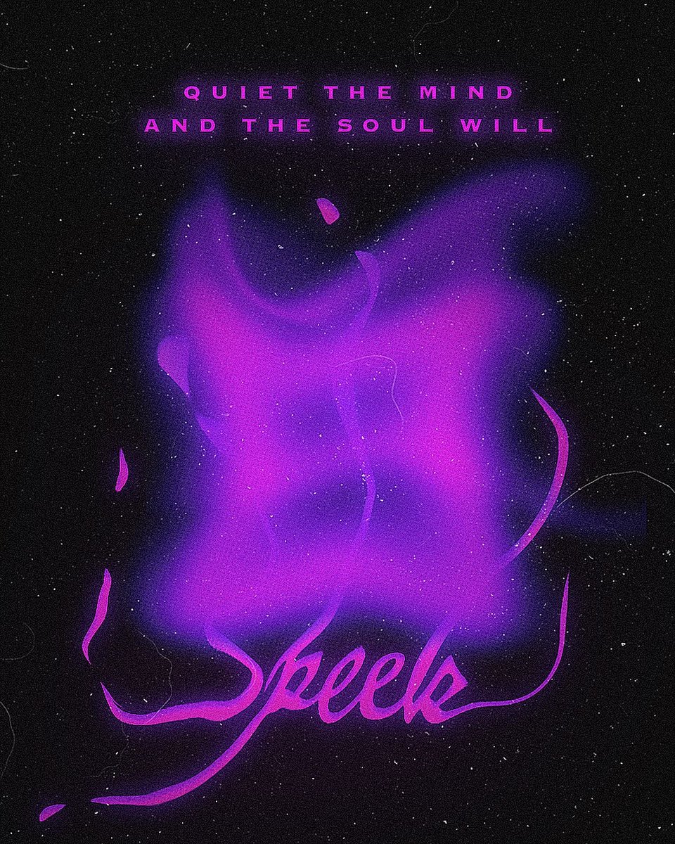 adjouaparnel's tweet photo. GRAPHIC DESIGN practice #8 “Quiet The Mind” #photoshop #illustrator #graphicdesign #design #graphicdesignpractice just realized I spelled speak wrong 😌 #selfmade https://t.co/I0XnLTNxNg