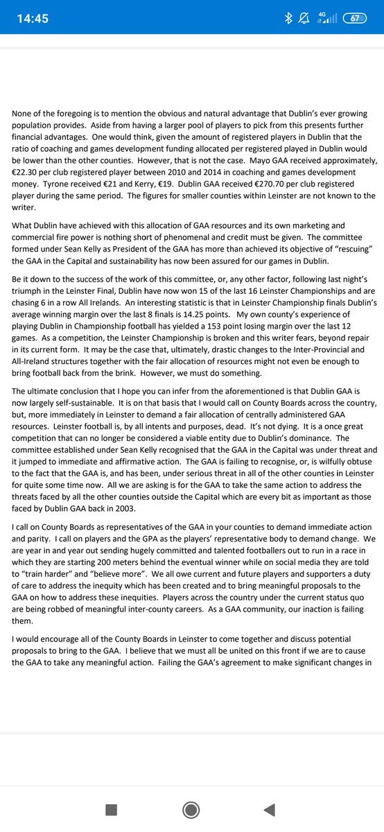 JohnnyRC88's tweet image. If, after last night's Leinster Final you're as concerned about football as I am then you might want to give this open letter a read and tag your county's twitter pages. @officialgaa @gaelicplayers @westmeath_gaa @MeathGAA @KildareGAA @OfficialLDGAA @wicklowgaa @ShaneSaint