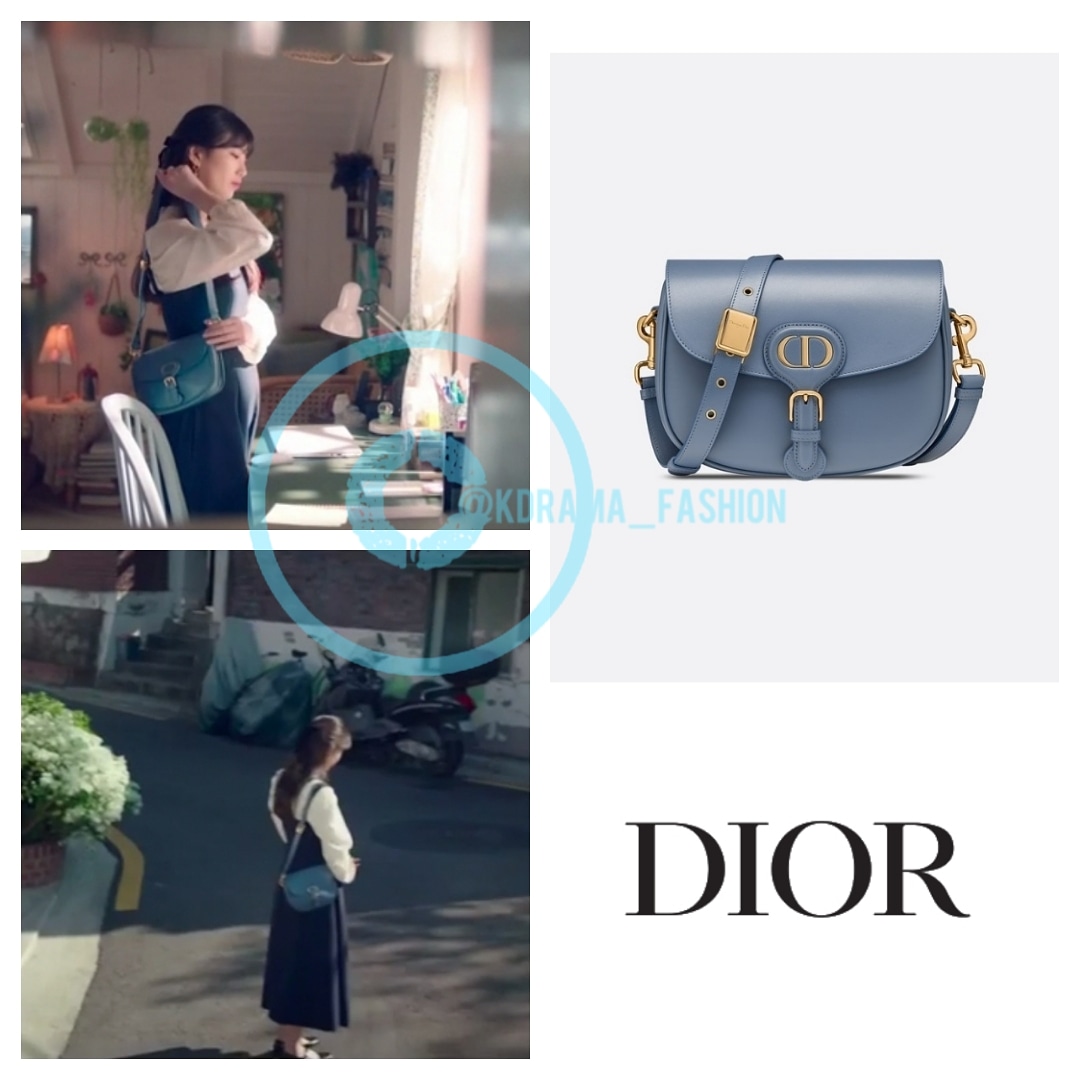 Denim blue Dior Bobby bag Leather ref.270757 - Joli Closet