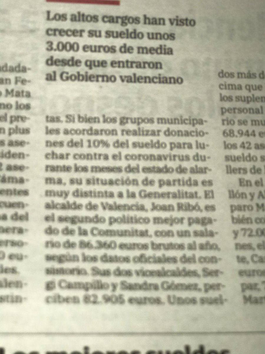 marialilb's tweet photo. @lasprovincias Desgrasar la cosa política es justo y necesario. En épocas de crisis global y malos gestores no pueden cobrar por ocho jóvenes sobradamente preparados. #elbotanic #alavalenciana #casta #sueldazos #libertad #Alvise @BrunoFerTer @COPEValencia @Pableraso #casta https://t.co/PXL2swXcwI