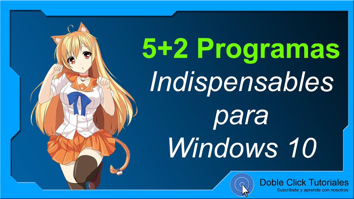 DC_Tutoriales's tweet image. 7 Programas que debes poner tras instalar #Windows10.
🔥 Haz click AQUÍ 🔥
youtu.be/ZvIjgOiRZZU
#DobleClickTutoriales #Windows #Microsoft #Tutorial #Creadordecontenido
