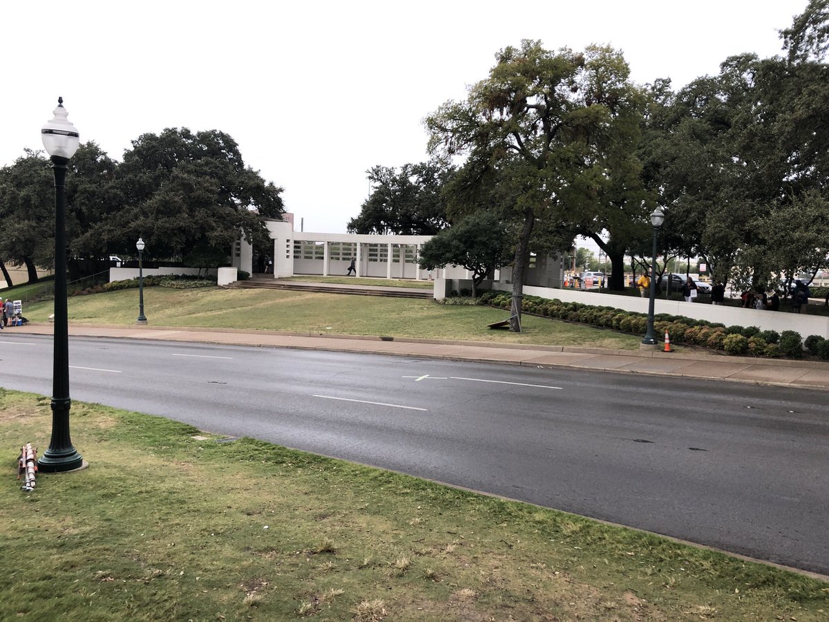 DanaAlexaNews's tweet photo. When I visited Dallas in 2019, I had the chance to see the exact site where #JFK was assassinated. He died 57 years ago on this day. https://t.co/Y7jdPNCOt9
