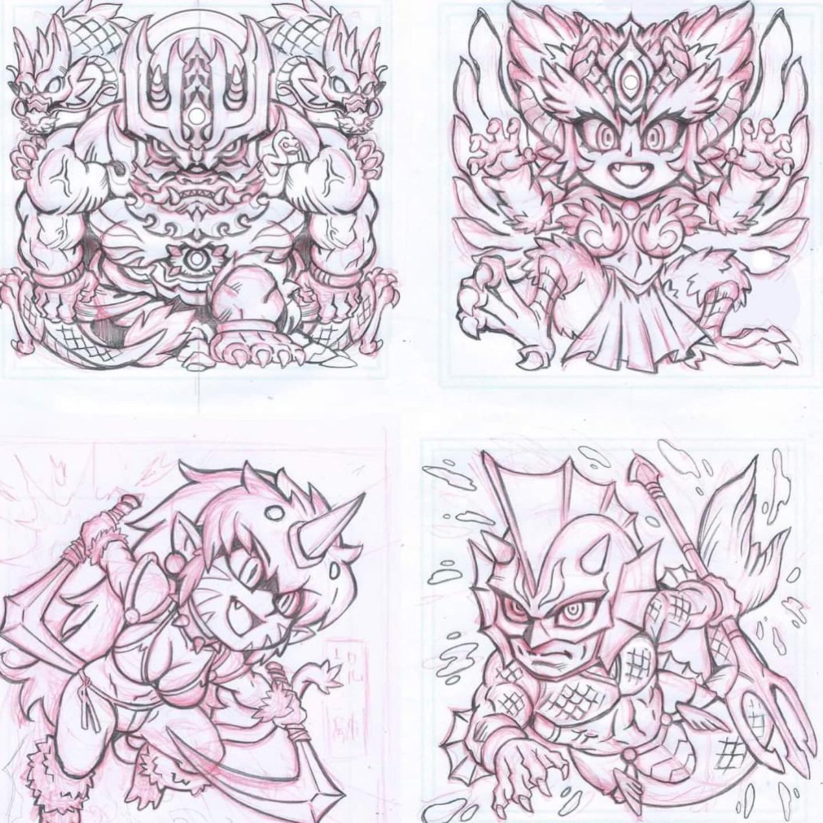 VVCStickerHK's tweet photo. 盤天妖記 第四弾 完結編
coming soon
盤-25紅孩兒
盤-26白骨��
盤-27蚩尤
盤-28刑天
盤-29蓐收
盤-30句芒
盤-31      祝融
盤-32共工
 #盤天妖記 #自作シール #シール #sticker #ビックリマン風 #零食貼紙 #閃貼 #紅孩兒 #白骨精 #蚩尤 #刑天 #蓐收 #句芒 #祝融 #共工 https://t.co/ugabVALFVN