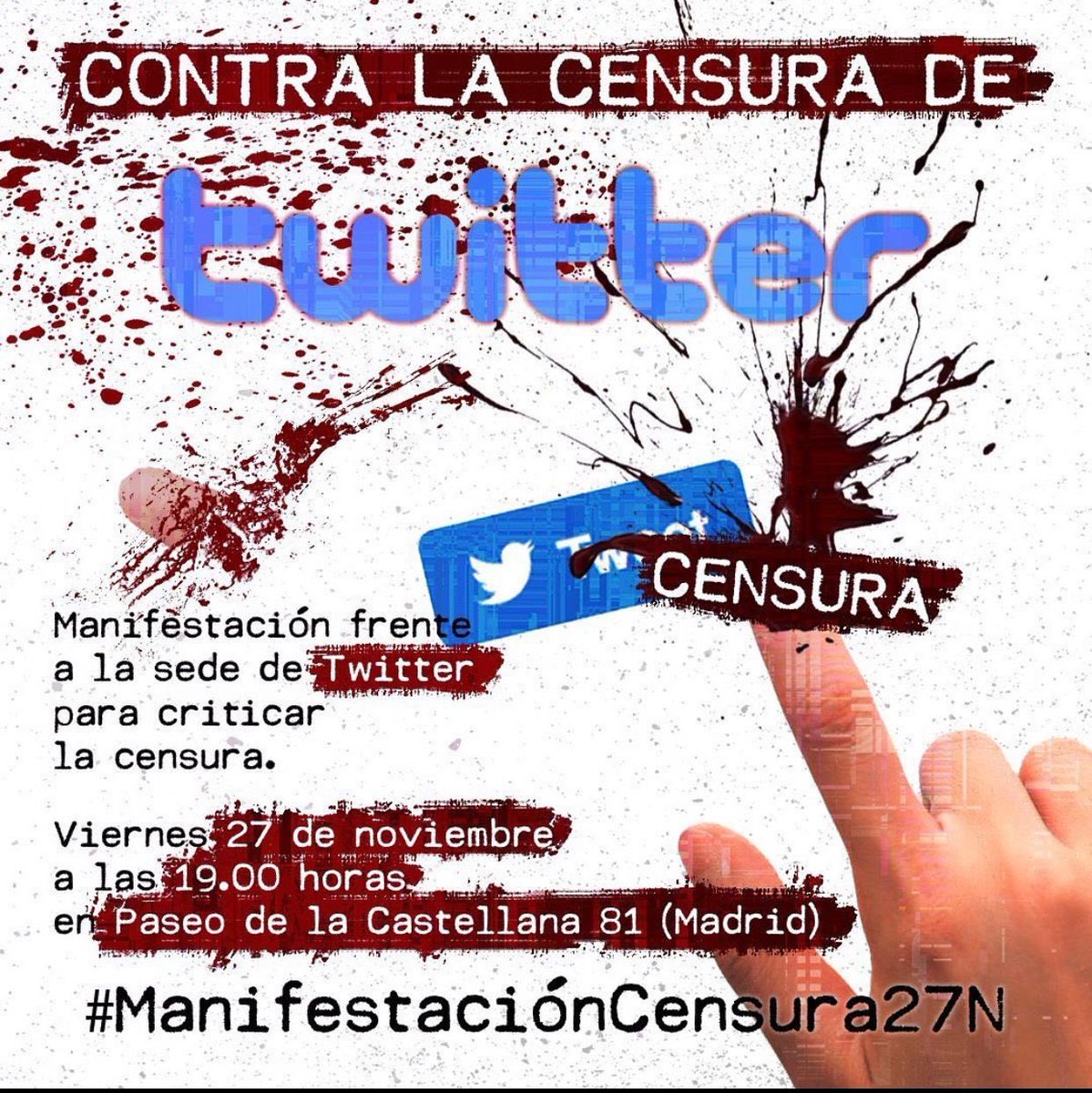Macarena_Olona's tweet photo. #ManifestacionCensura27N Allí nos vemos. https://t.co/usz30dKgWT