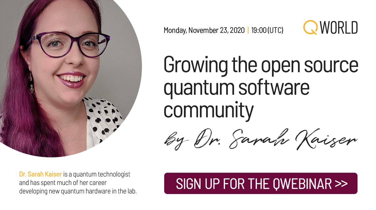 QWorld19's tweet photo. "When we are developing new technology, it is our communities that develop and drive us further than any individual effort could." by Dr. Sarah Kaiser!

Join us tomorrow (Monday) at 19:00 (UTC)🌐

Share your question in-advance during the registration🙃
https://t.co/ARQaPgaeAJ https://t.co/Kc8S9ijKmV