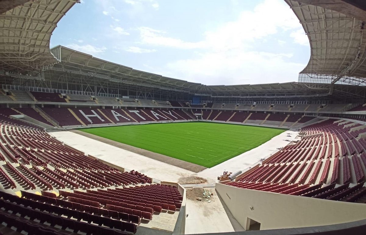 futbolarena's tweet photo. 📸 Hatayspor'un yeni stadının ligin ikinci yarısında açılması bekleniyor. (beIN SPORTS) https://t.co/OdhSkjFqx6