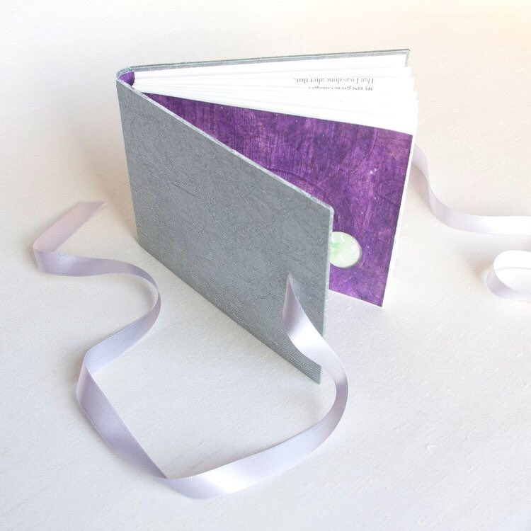 Éilis Murphy of Folded Leaf creates stunning hand bound volumes that make magical presents both to read & look at. They are utterly desirable.Visit her website to see more details & her beautiful work:  http://foldedleaf.ie 