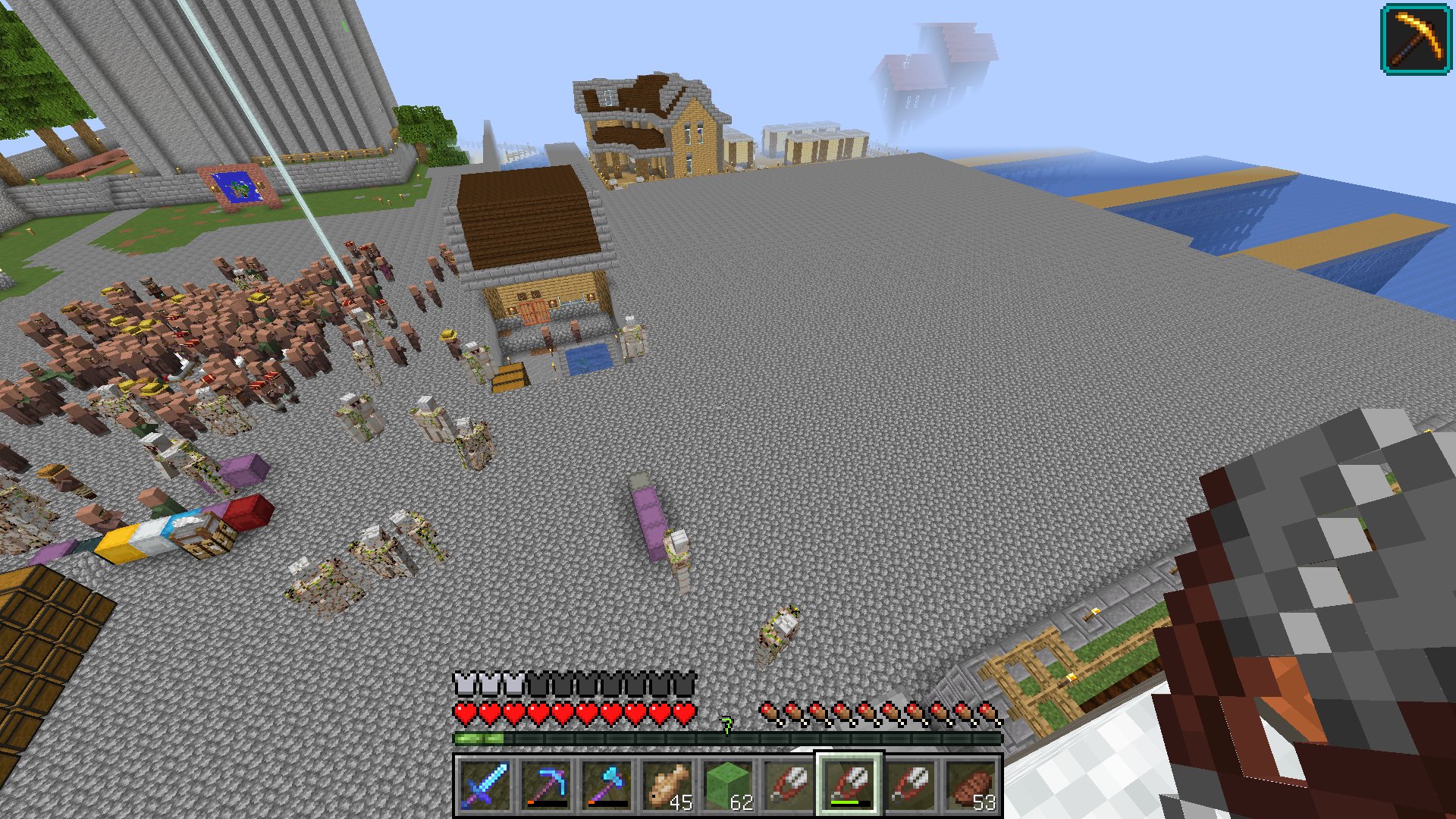 はじめ人間オクタゴン マグマ丸石埋め立て終わり W だいぶ広なったで マインクラフト マイクラ 島の村改造 T Co Mbabksnvfx Twitter