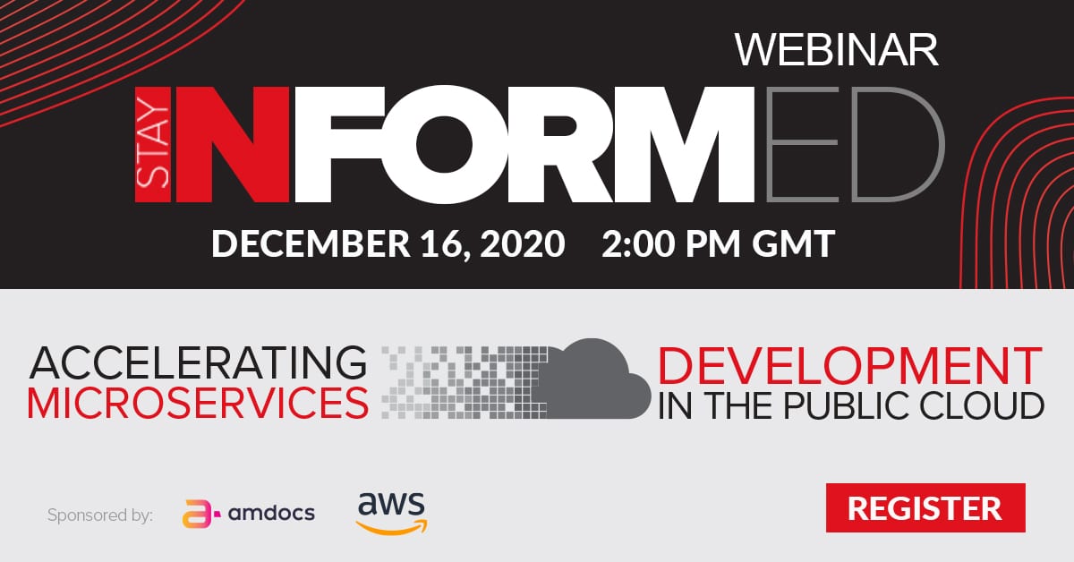 tmforumorg's tweet photo. This webinar explores what IT orgs need to do to accelerate their microservices development, thereby enabling CSPs to realize value more quickly and react faster to the challenges &amp; opps that they face. Reserve your spot: https://t.co/YRDgvr25fR #TMFDigital cc: @Amdocs @awscloud https://t.co/xJe8hgiw1w