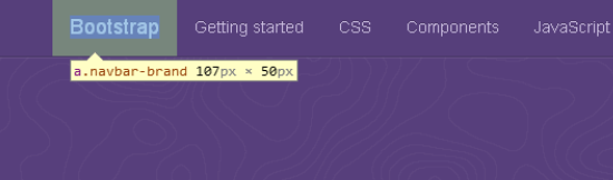 navbar-brand class is applied to typical branding logo you see in the top navigation bar. It may just contain a typical image logo or text.