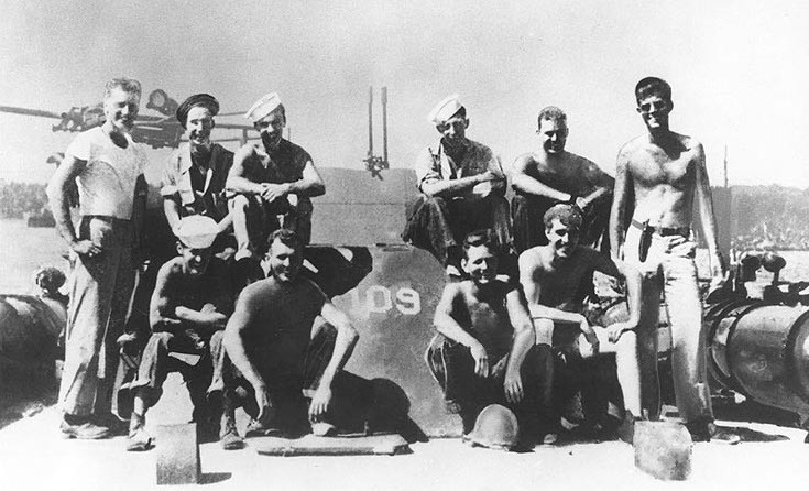 In 1943, the US Navy's PT-109, serving in the Solomon Islands campaign. is rammed by the Japanese destroyer Amagiri. The boat's Skipper, LT(JG) John F. Kennedy, swam for 4 hours to rescue & then save his sailors. Australian coastwatcher, SBLT Arthur Evans, helped save the crew.