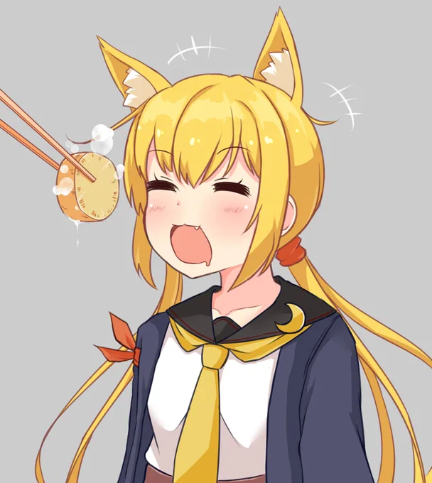 皐月が物欲しそうに見てたから1つあげるよ
#艦これ 