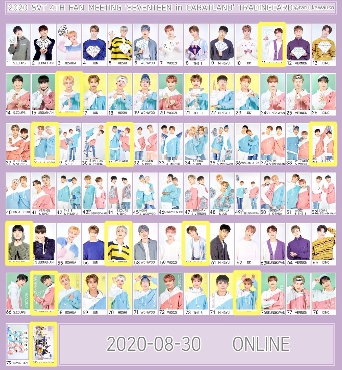 新色登場 SEVENTEEN 80種 セブチ セブチ 2020 2020 ケレン コンプ