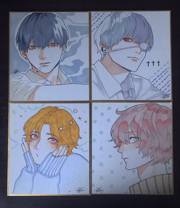 ミニ色紙も沢山持っていきます!!
他にもその場でリクエストお受けして
大きな色紙に描くのもします〜!?
(版権NGです!) 
