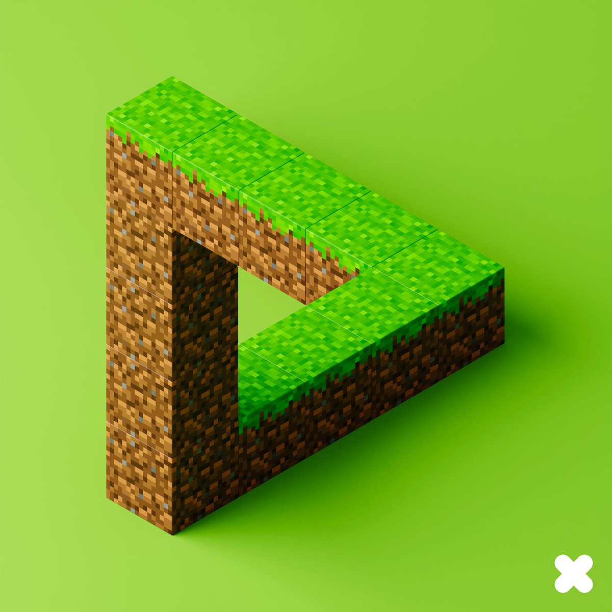 supertentimes's tweet photo. Impossible Minecraft… #3d #3dart #3dartist #art #b3d #blender #blender3d #cgi #digitalart #render #minecraft #minecraftart #minecrafter #mojang #videogames #illusion #illusionartwork #impossibletriangle #opticaleffects #penrosetriangle https://t.co/UQ5c0AWjko