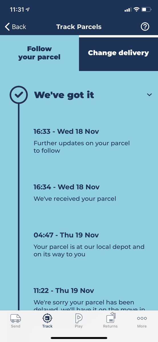 TheVries's tweet photo. @DMagonis77 @Hermesparcels Changing on a daily basis. This is my most recent overview... @Hermesparcels, @AmazonUK &amp; @AmazonHelp care to comment? After all, you yourselves say you’ve had my order since Wednesday. And I‘m assuming it’s a #PS5 and not an airfryer like the one @bexlectric got? #AmazonPS5Scam https://t.co/p2ijOwKhvk