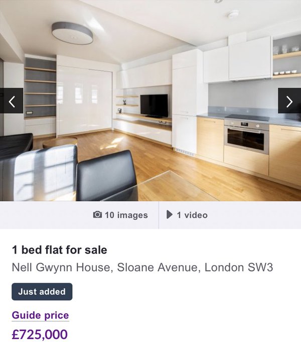 ロンドン中心部スローンスクエア
1億円
(ワンルームマンション・423sqft/39平米) https://t.co/rLeNQ5qgEX 
