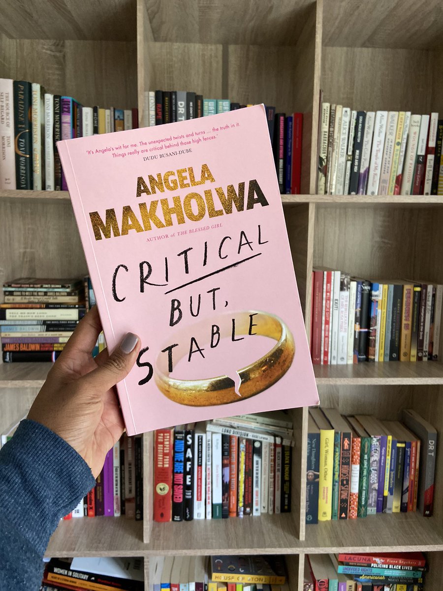 Book 35: Critical But, Stable by  @AngelaMakholwa I finished this book in one sitting, I was so invested in the Iives of the Manamela, the Msibis and the Jiyas. There are so many twists and turns in this book. Angela gave us a light but complex story.