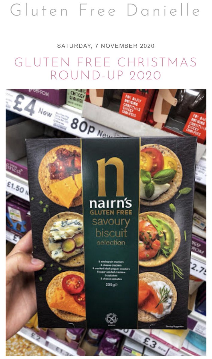 Updated gluten free Christmas round up now live on the blog! Featuring 40+ Christmas goodies😁🎅🏻🎄🥳 glutenfreedanielle.blogspot.com/2020/11/gluten…