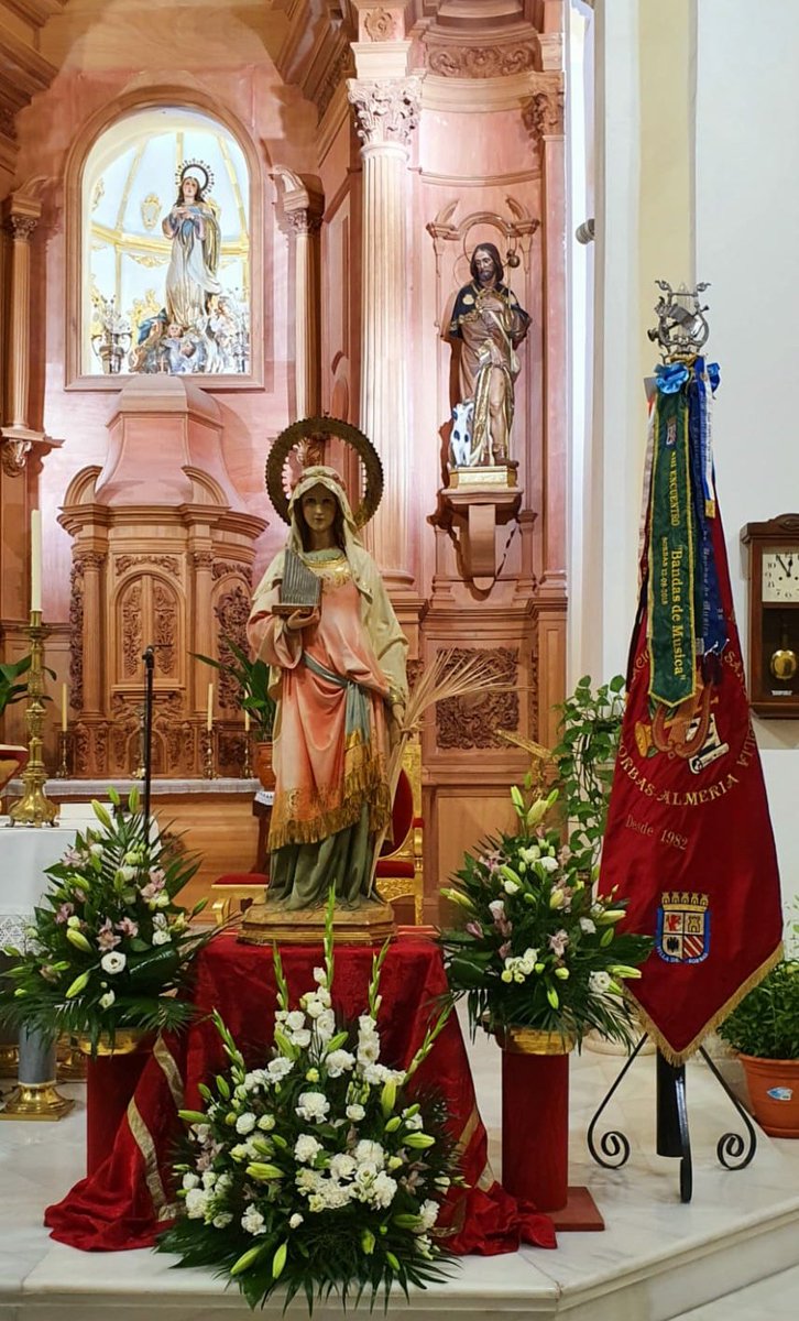 BandaSorbas's tweet photo. Concluye la Santa Misa en honor a la patrona de la música. Agradecemos la predisposición de nuestro nuevo párroco D. José Antonio, al que aprovechamos para darle la bienvenida a Sorbas. ¡Viva Santa Cecilia!

#SoñandoMúsica https://t.co/sAphCVhGDM