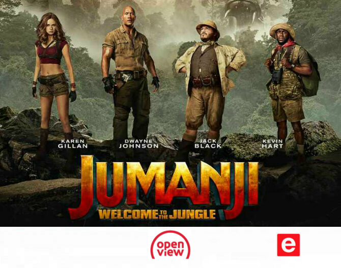 When four students play with a magical video game,they are drawn to the jungle world of Jumanji,where they are trapped as their avatars..
Catch Jumanji: Welcome to the Jungle Sunday November 29 at 8PM on channel 104 #eTV