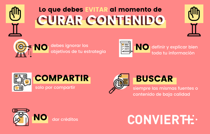 Sandramujico's tweet photo. Consejos a tener en cuenta en la curación de contenidos. #AOLAB20 Qué no debemos de hacer? https://t.co/fDOXDz6anN