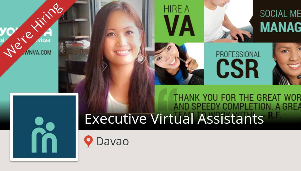 #MyOwnVA is looking for an #Executive Virtual #Assistants, apply now! (#Davao) #job https://t.co/vXGgRmiz73 https://t.co/LTWl1AVIxE