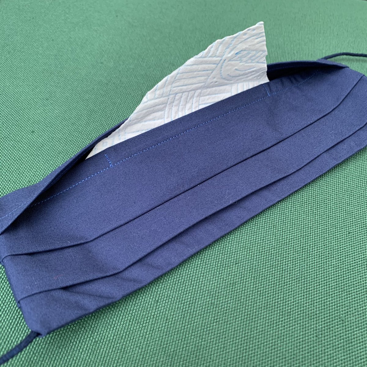 SewingSeaside's tweet photo. New to the #Etsy shop today!! - Dark blue, handmade cotton face masks!

Available from kids to Adult Large &amp; made from a double layered, soft cotton fabric &amp; feature a built in nose wire, filter pocket &amp; adjustable ear loops

For all the details, visit https://t.co/RC2bkocW17 https://t.co/WOghEyrxU8