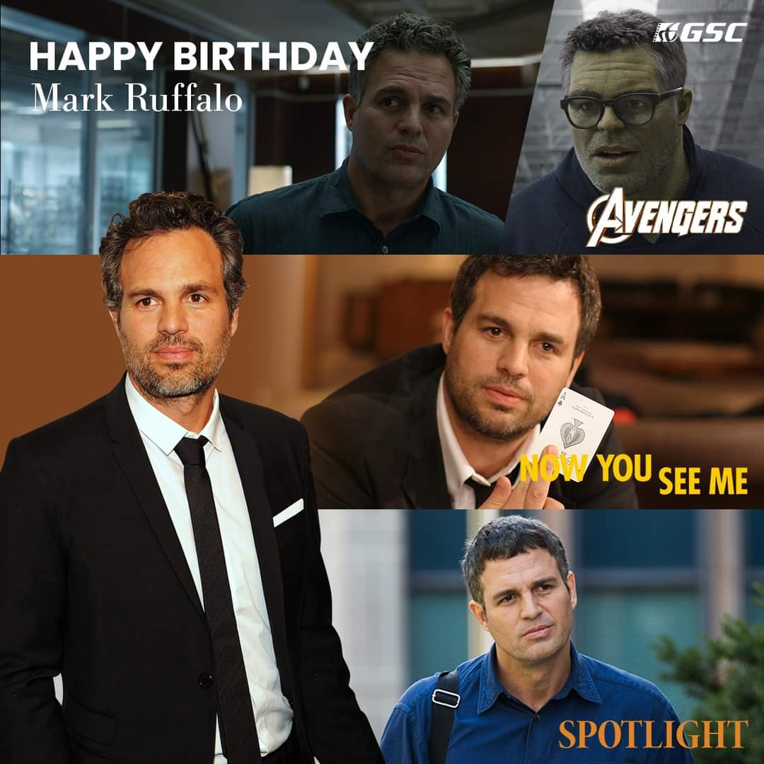 Happy Birthday to Mark Ruffalo, the incredible Hulk! 