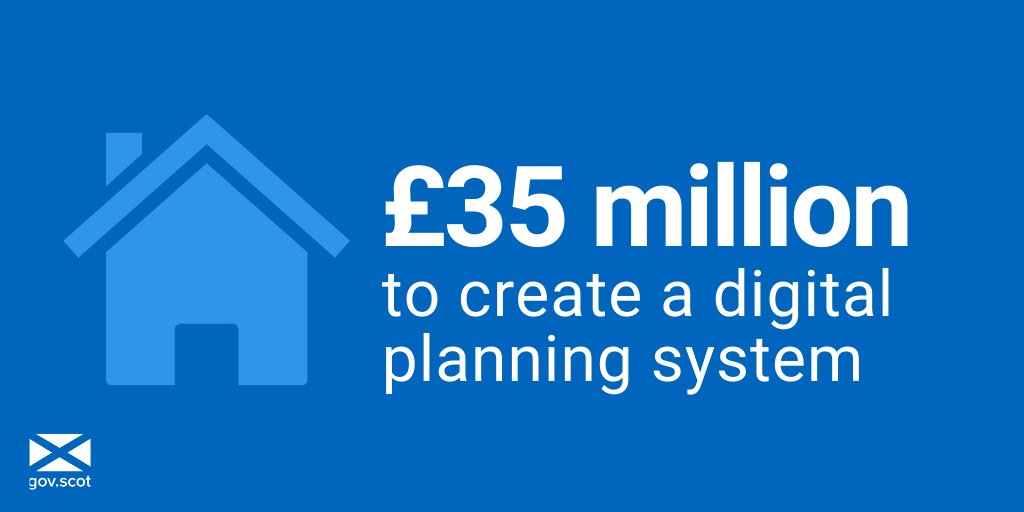 We’re investing £35 million to digitally transform our planning system over the next five years, making it easier for planners to work together and for members of the public to get involved in creating and shaping their places.

Learn more ➡️ bit.ly/2IVmu5y