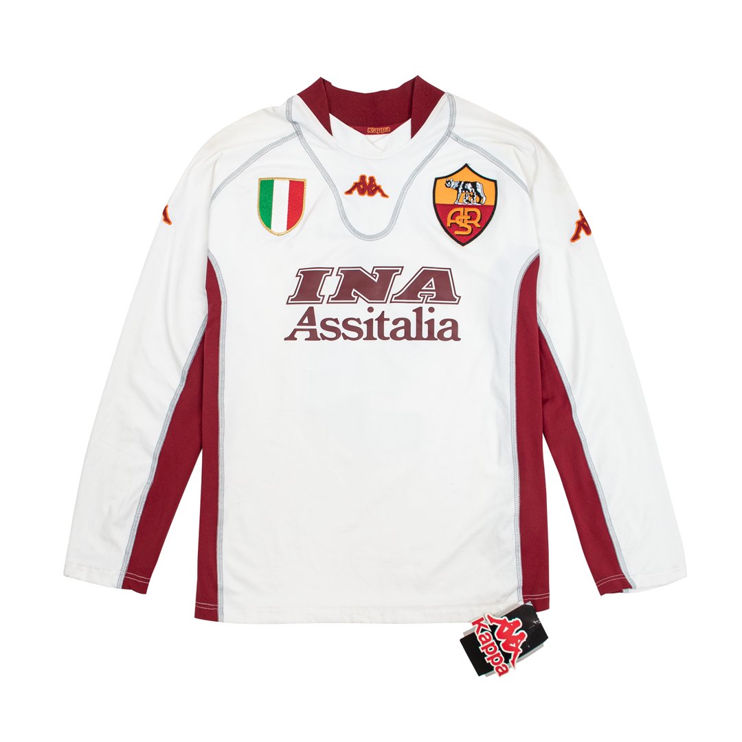 globaal restjes woensdag Classic Football Shirts on Twitter: "AS Roma 01-02 by Kappa The unluckiest  team that year? Roma only lost 2 games in the Serie A and yet came 2nd and  were knocked out