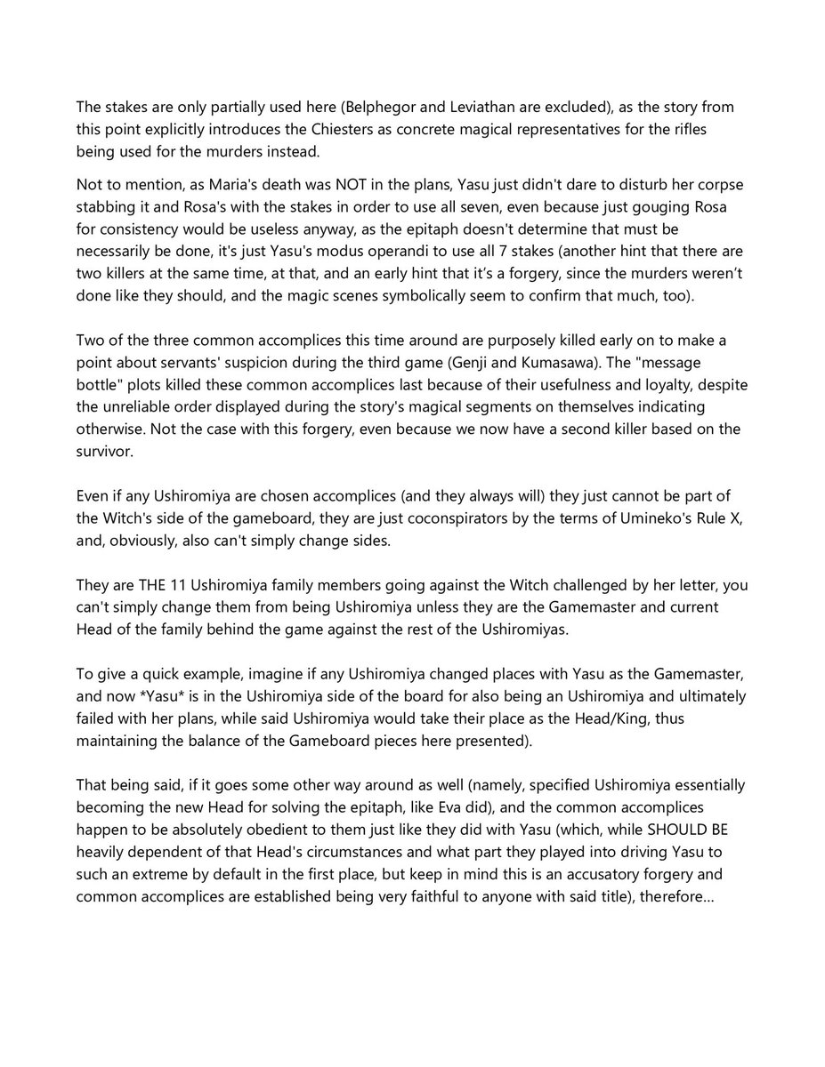 danpmss's tweet image. [UMINEKO FULL SPOILERS]
Sup everyone, infodump anon is back!
I haven't done a theory as big as this in years, I hope you people enjoy it.

This is the "Umineko's Chess Significance Theory"

I'll have to separate it in three posts, as this is 10 pages long! (1/3)