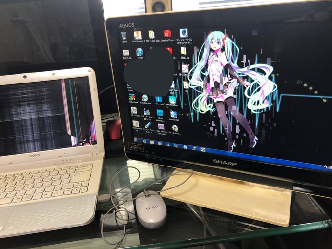 死んだパソコンをテレビに繋いでデータだけどうにか復活させた!
やったね!!!! 