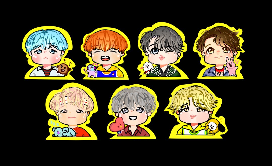 MADgicians's tweet photo. @btsyoutubedata @BTS_twt HELLO ARMYS! If you're looking to comission artists to draw your favorite members. We're doing comissions for a cause :)).. Here are samples of our works :> ✨ https://t.co/pGSM88Dxob