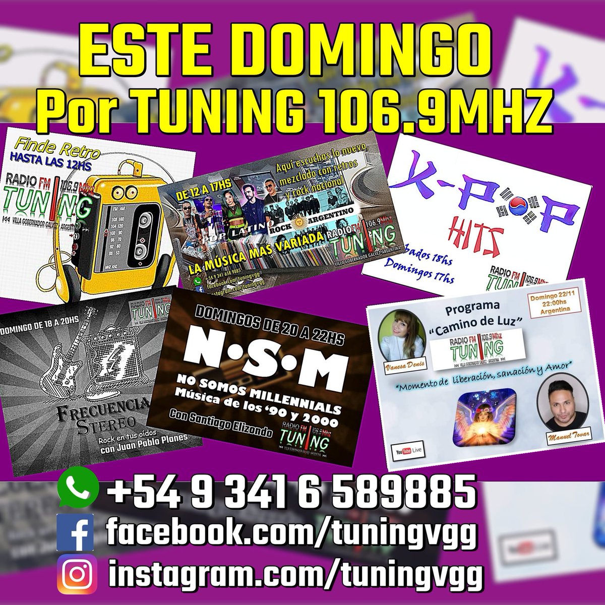 TuningVgg's tweet photo. Los domingos por Tuning encontrarás la "Programación más Variada" Desde Villa Gobernador Galvez por Fm 106.9Mhz también nos podés escuchar por internet,,, https://t.co/7mQ6zpFvet https://t.co/zN7AanDzop