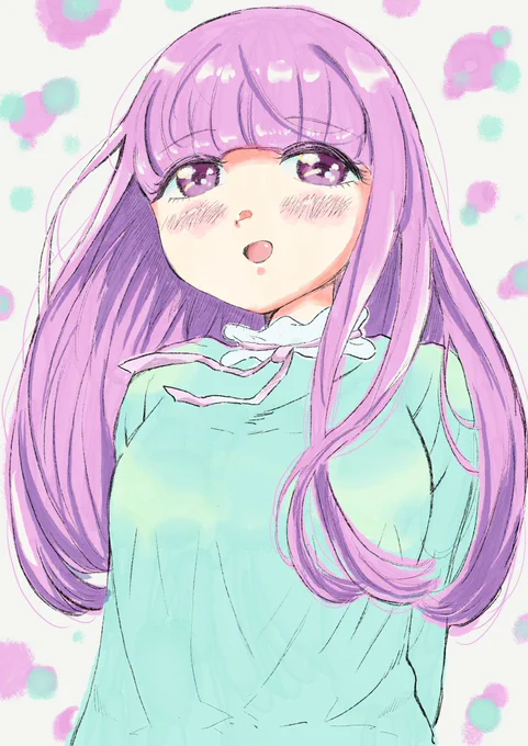 またマイペースにイラスト投稿はじめます〜見て頂けたら嬉しいです〜 (とりあえずアイコンの子のリメイクを)